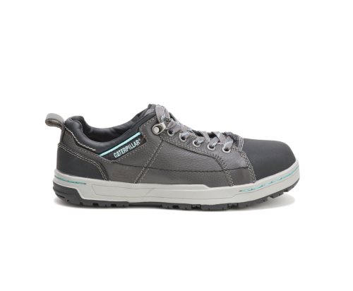 Caterpillar CAT Brode Steel Toe Women's Work Shoes Dark Grey / Mint | CAT-837CX