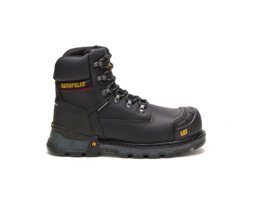 Caterpillar CAT Excavator XL 6" Waterproof Composite Toe Men's Work Boots Black | CAT-410MF