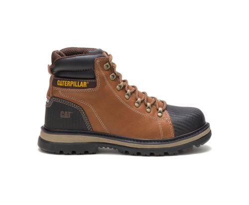 Caterpillar CAT Foxfield Steel Toe Men's Work Boots Brown / Black | CAT-176NU