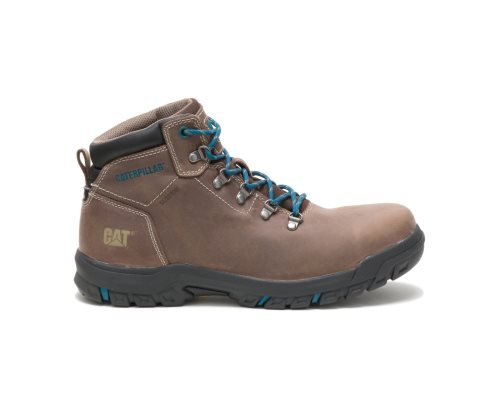 Caterpillar CAT Mae Steel Toe Waterproof Women's Work Boots Brown | CAT-691JX