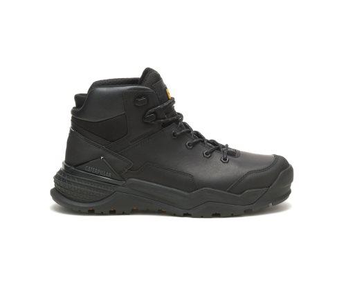 Caterpillar CAT Provoke Mid Waterproof Men's Work Boots Black | CAT-827WF