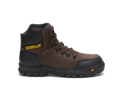 Caterpillar CAT Resorption Waterproof Composite Toe Men's Work Boots Brown | CAT-621JO