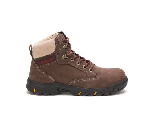 Caterpillar CAT Tess Steel Toe Women's Work Boots Chocolate | CAT-319LQ