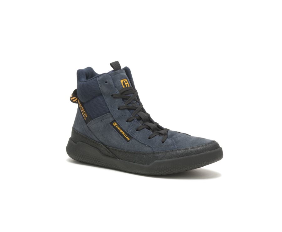 Caterpillar CAT CODE Hex Hi Utility Men's Sneakers Navy | CAT-724CM