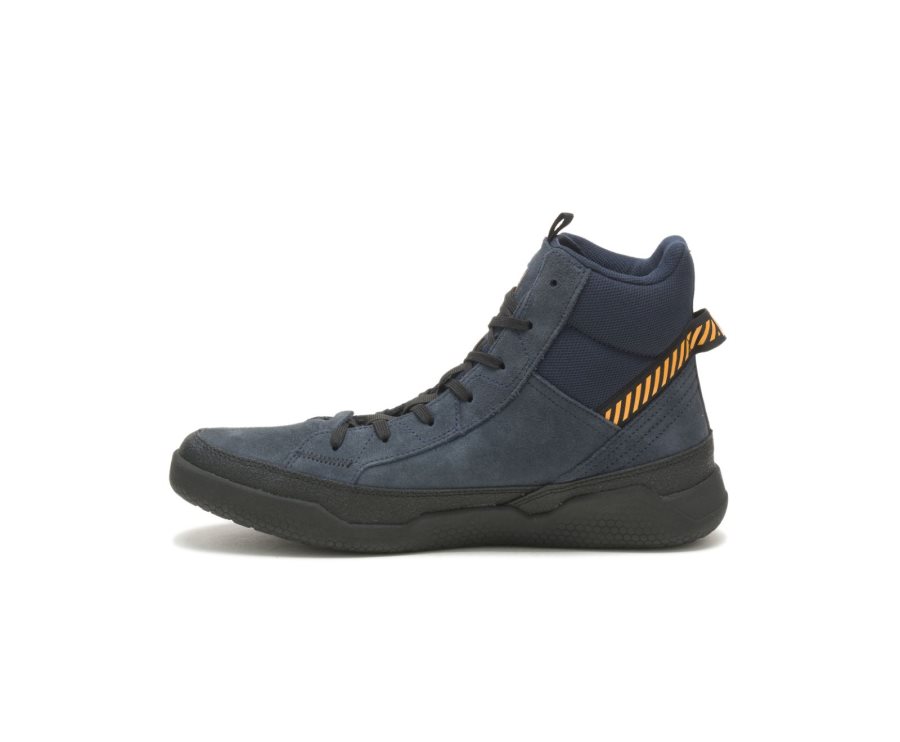 Caterpillar CAT CODE Hex Hi Utility Men's Sneakers Navy | CAT-724CM