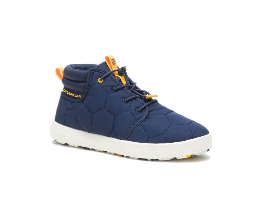 Caterpillar CAT CODE Scout Mid Women's Sneakers Blue | CAT-140TG