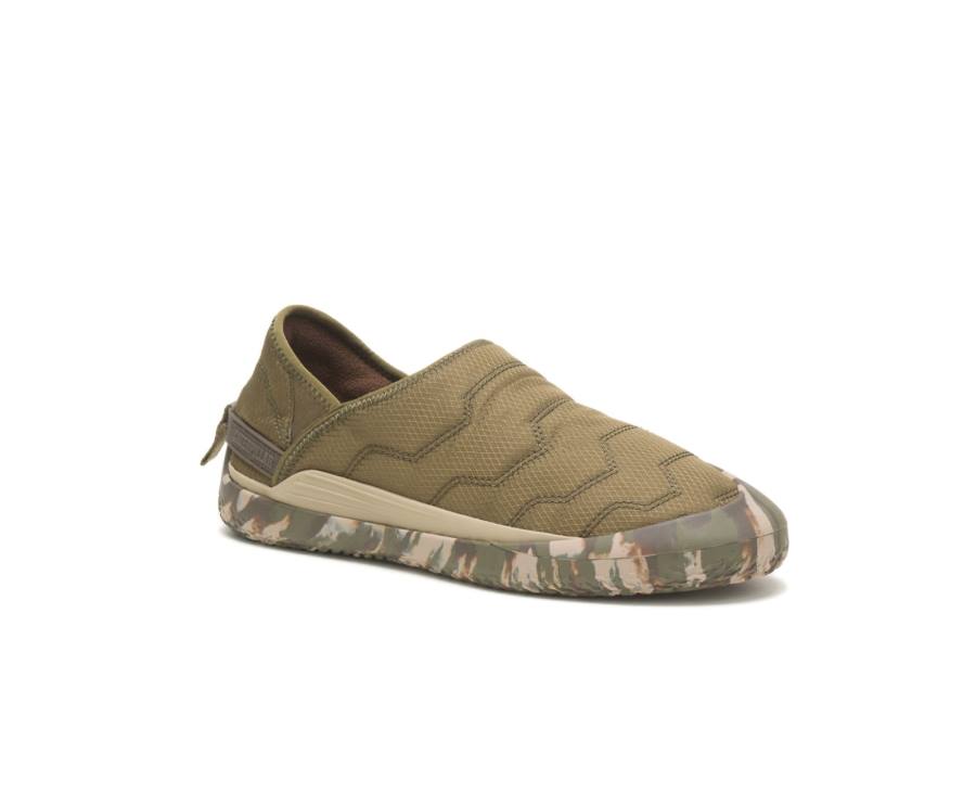 Caterpillar CAT Crossover Slip On Men's Casual Shoes Dark Olive | CAT-829KO