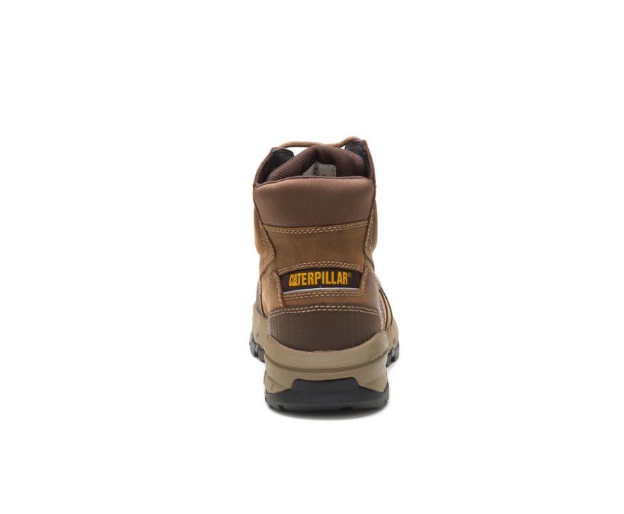 Caterpillar CAT Device Waterproof Composite Toe Men's Work Boots Dark Beige | CAT-240GD