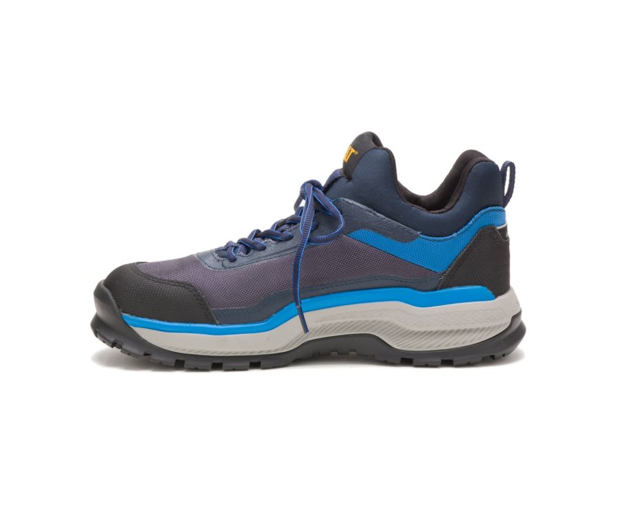 Caterpillar CAT Engage Alloy Toe Men's Sneakers Blue | CAT-023BS