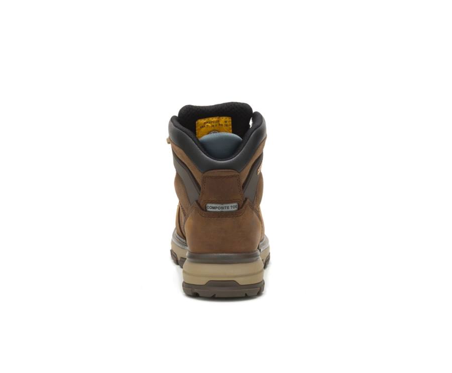 Caterpillar CAT Excavator Superlite Waterproof Thinsulate™ Carbon Composite Toe Women's Work Boots Dark Brown | CAT-743KO