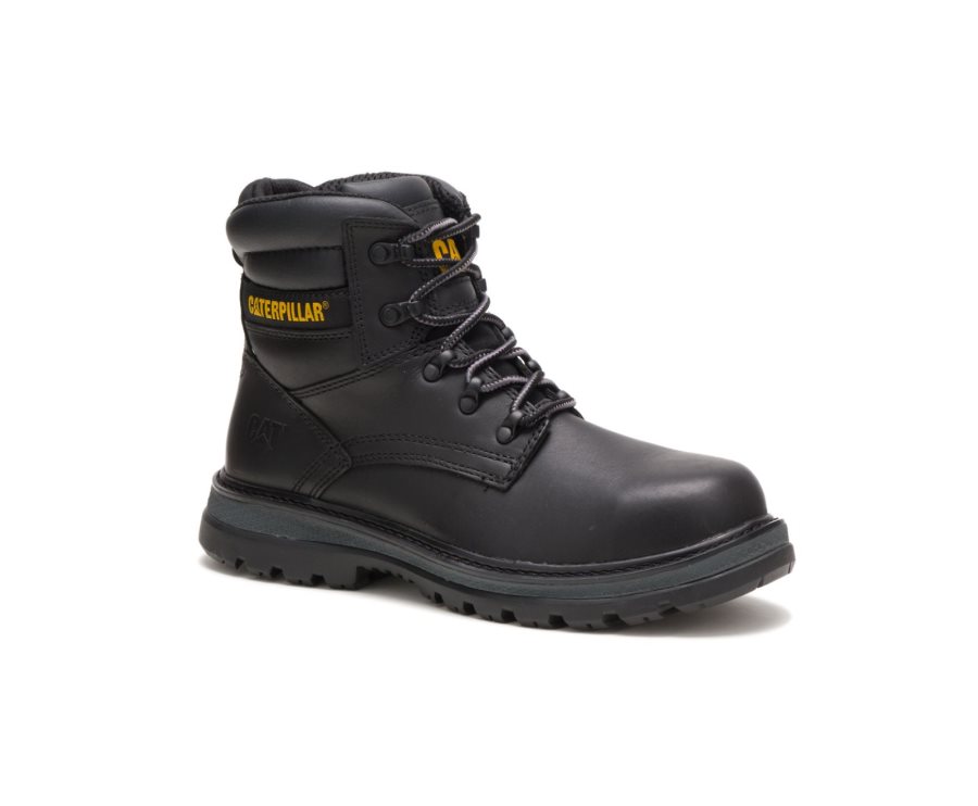 Caterpillar CAT Fairbanks Steel Toe Men's Work Boots Black | CAT-159YB