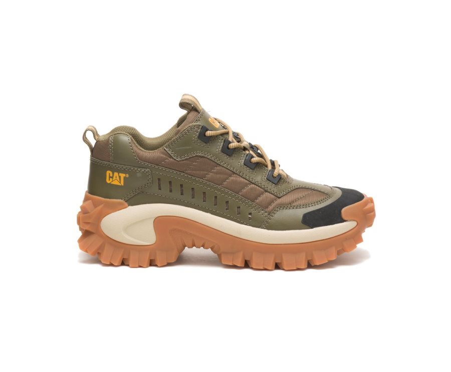 Caterpillar CAT Intruder Shoe Men\'s Casual Shoes Dark Olive / Brown | CAT-460BA