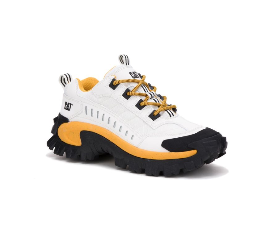 Caterpillar CAT Intruder Shoe Men's Casual Shoes White / Yellow | CAT-493ZM