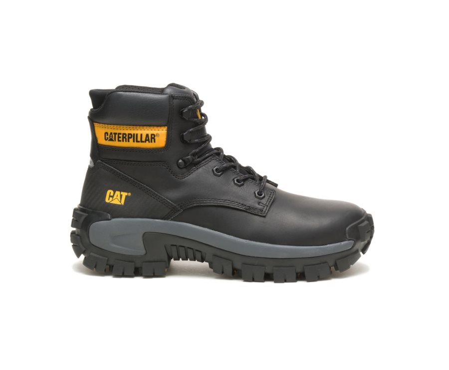 Caterpillar CAT Invader Hi Steel Toe Men\'s Work Boots Black | CAT-856QU