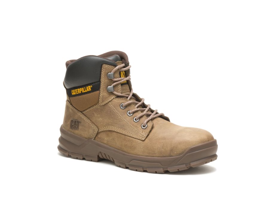 Caterpillar CAT Mobilize Alloy Toe Men's Work Boots Brown | CAT-579LR