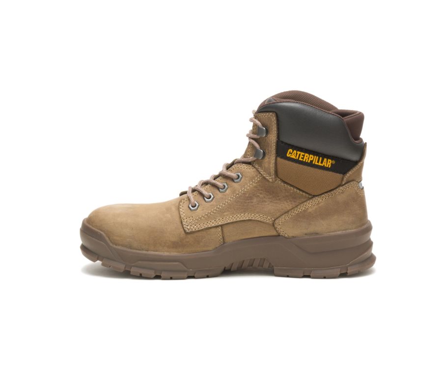 Caterpillar CAT Mobilize Alloy Toe Men's Work Boots Brown | CAT-579LR