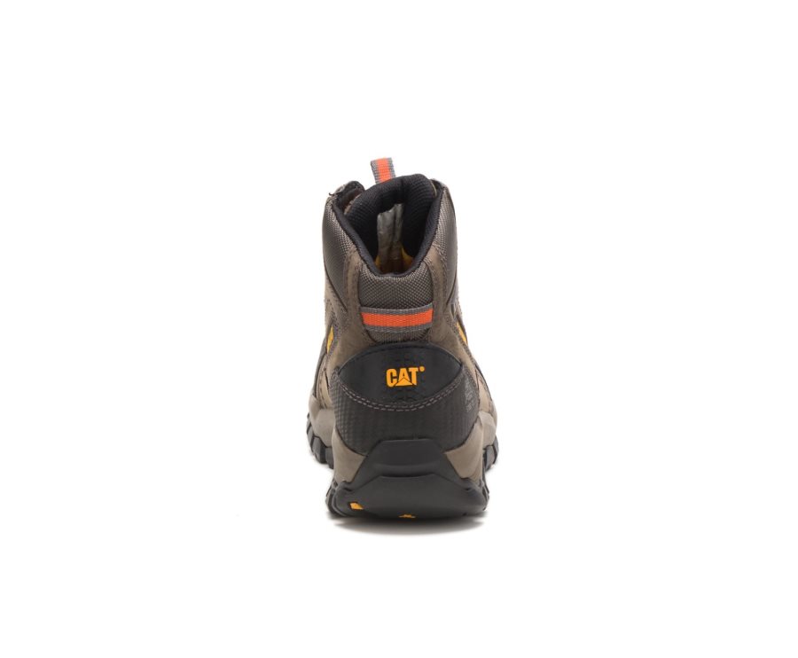 Caterpillar CAT Navigator Mid Waterproof Steel Toe Men's Work Boots Dark Grey | CAT-036ZR