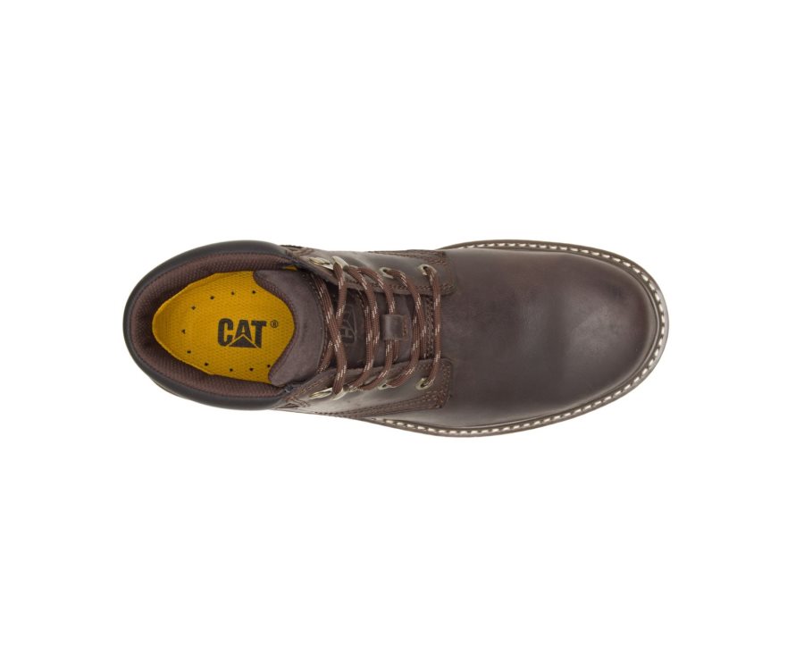 Caterpillar CAT Outbase Steel Toe Men's Work Boots Coffee | CAT-237JB