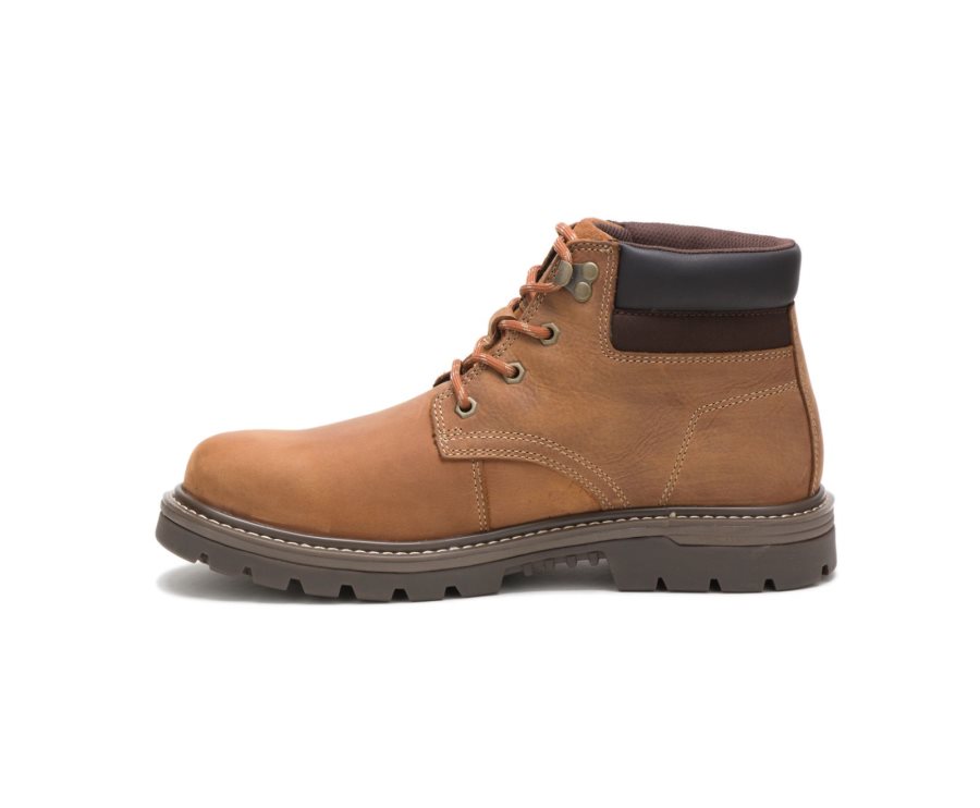 Caterpillar CAT Outbase Waterproof Men's Work Boots Brown | CAT-325IT