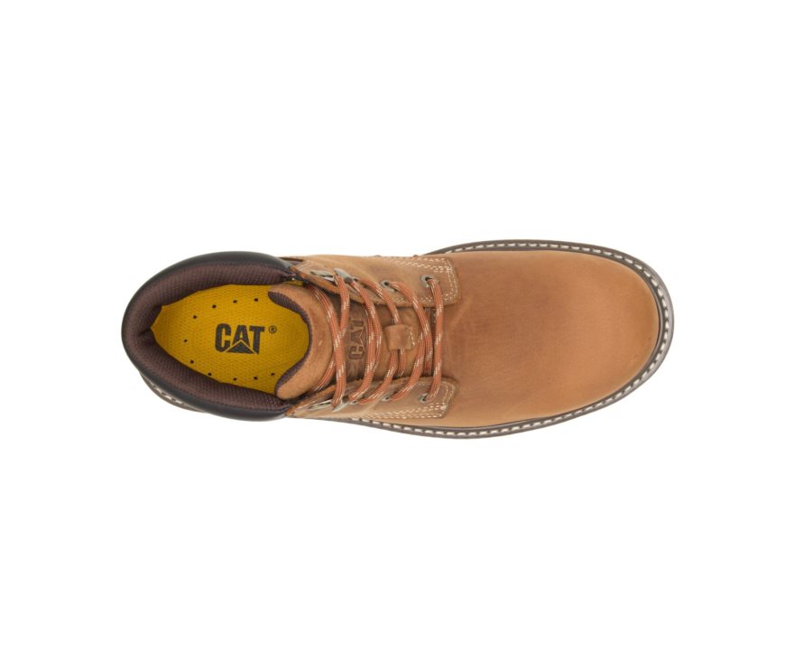 Caterpillar CAT Outbase Waterproof Men's Work Boots Brown | CAT-325IT