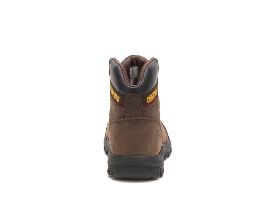 Caterpillar CAT Outline Men's Work Boots Brown | CAT-481QZ