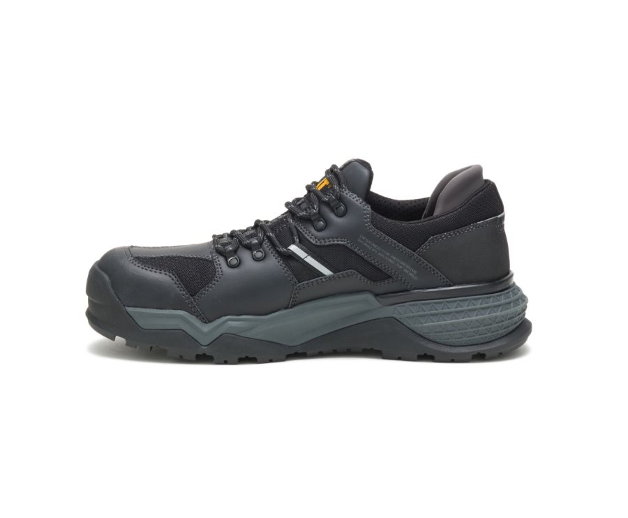 Caterpillar CAT Provoke Lo Waterproof Alloy Toe Men's Work Shoes Black | CAT-876IM