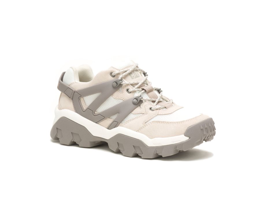 Caterpillar CAT Reactor Women's Sneakers Grey / Bright White | CAT-587FY