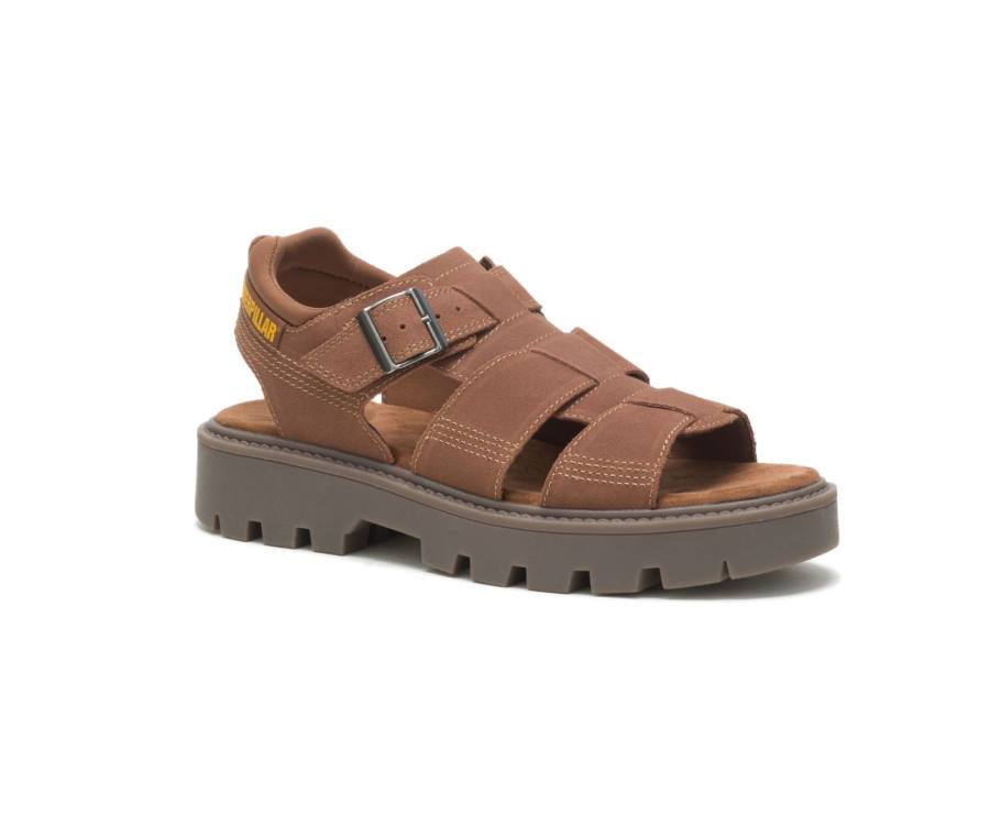 Caterpillar CAT Rigor Women's Sandals Brown | CAT-771KO