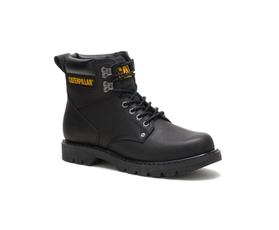 Caterpillar CAT Second Shift Men's Work Boots Black | CAT-532BI