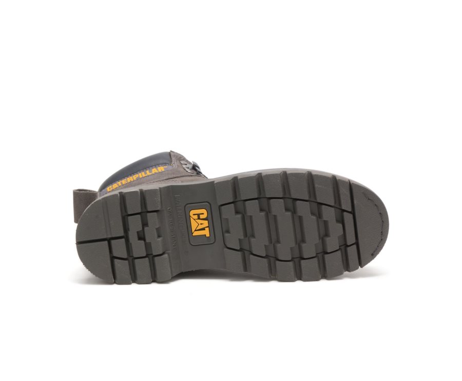 Caterpillar CAT Second Shift Steel Toe Men's Work Boots Grey | CAT-605CB