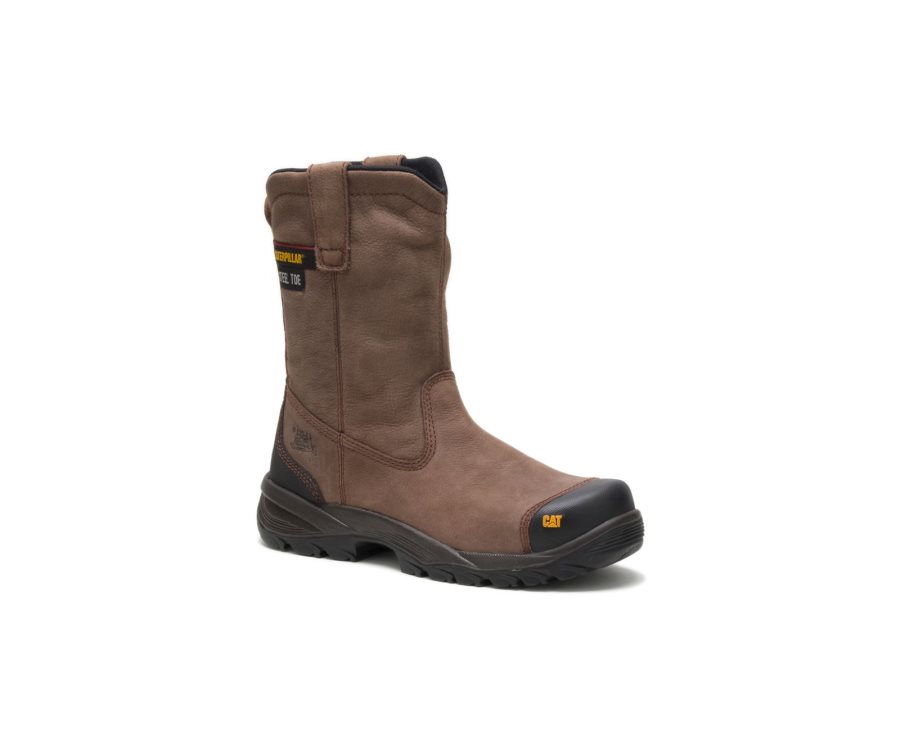 Caterpillar CAT Spur Steel Toe Men's Work Boots Brown | CAT-342KM