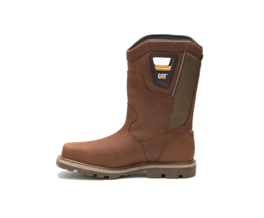 Caterpillar CAT Stillwell Waterproof Steel Toe Men's Work Boots Copper | CAT-481OV