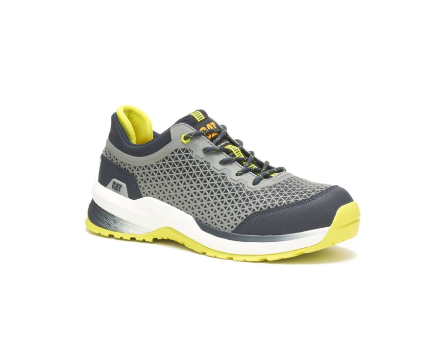 Caterpillar CAT Streamline 2.0 Composite Toe Men's Work Shoes Navy / Yellow | CAT-809KO