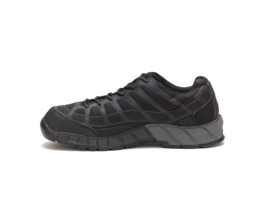 Caterpillar CAT Streamline Composite Toe Men's Sneakers Black / Black | CAT-610FN