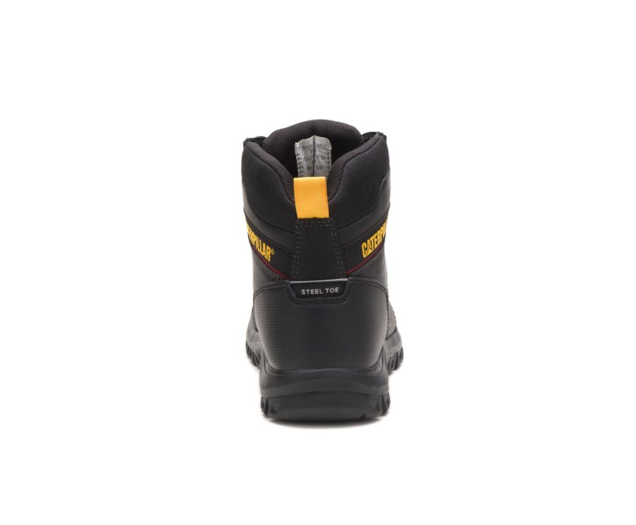 Caterpillar CAT Wellspring Waterproof Metatarsal Guard Steel Toe Men's Work Boots Black | CAT-871CJ